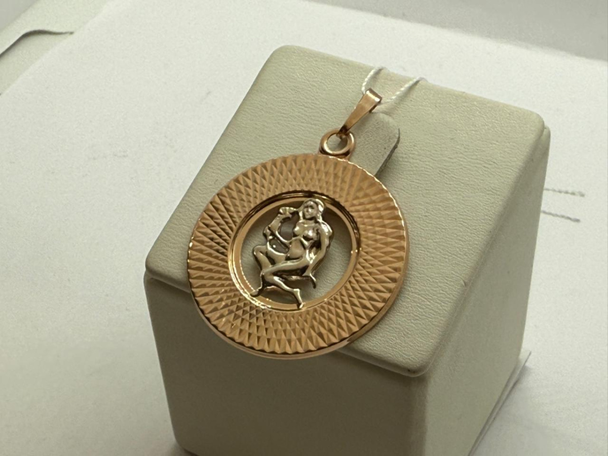 ПОДВЕСКА ЗНАК ЗОДИАКА ДЕВА (Au 585)