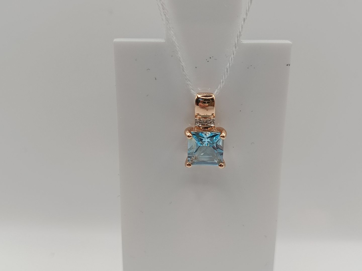 ПОДКМИ585 ПОДВЕСКА С КАМНЯМИ (Au 585)