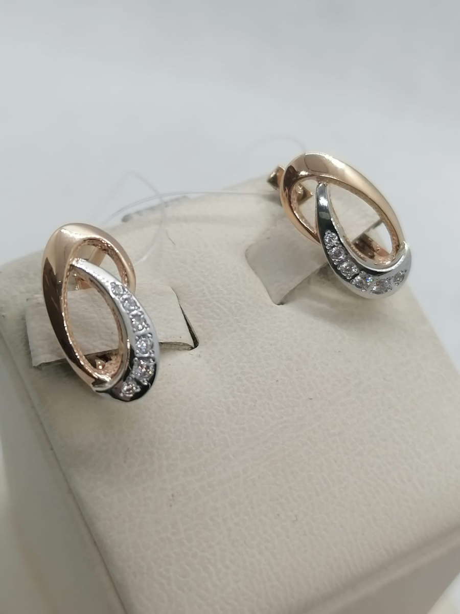 СЕРЬГИ С КАМНЯМИ (Au 585)