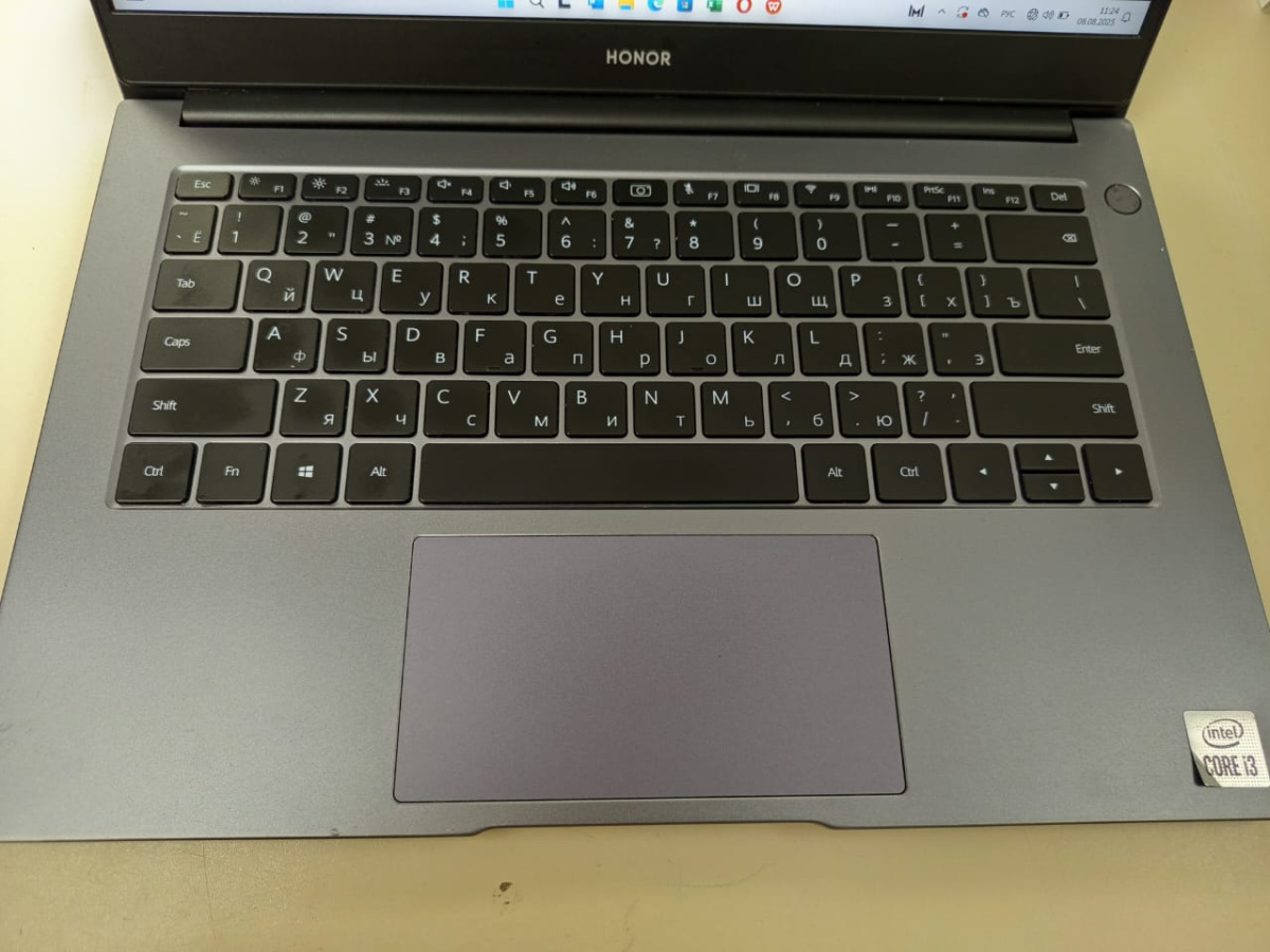 Ноутбук Honor x14 magicbook; Core i3-10110U, Intel UHD Graphics, 8 Гб, 250 Гб, Нет