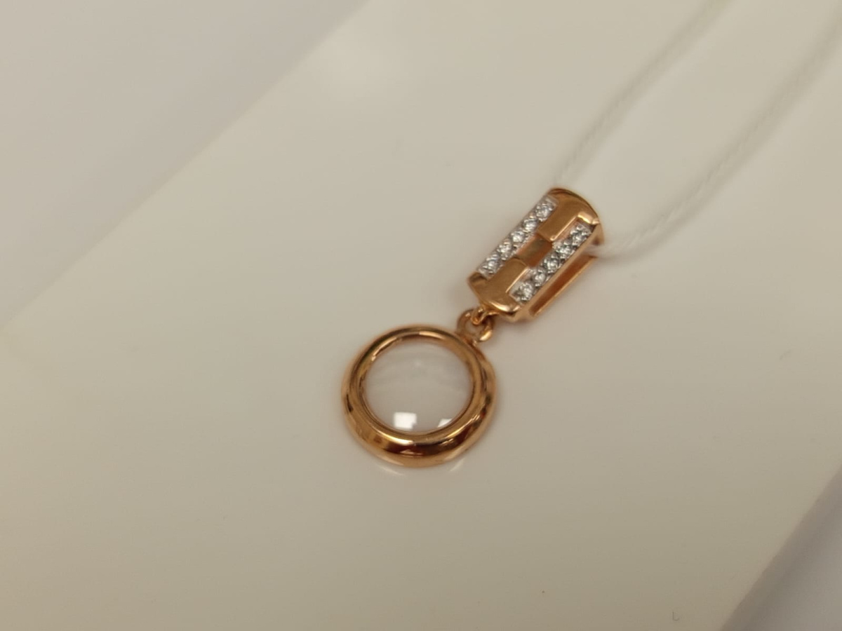 ПОДКМИ585 ПОДВЕСКА С КАМНЯМИ (Au 585)