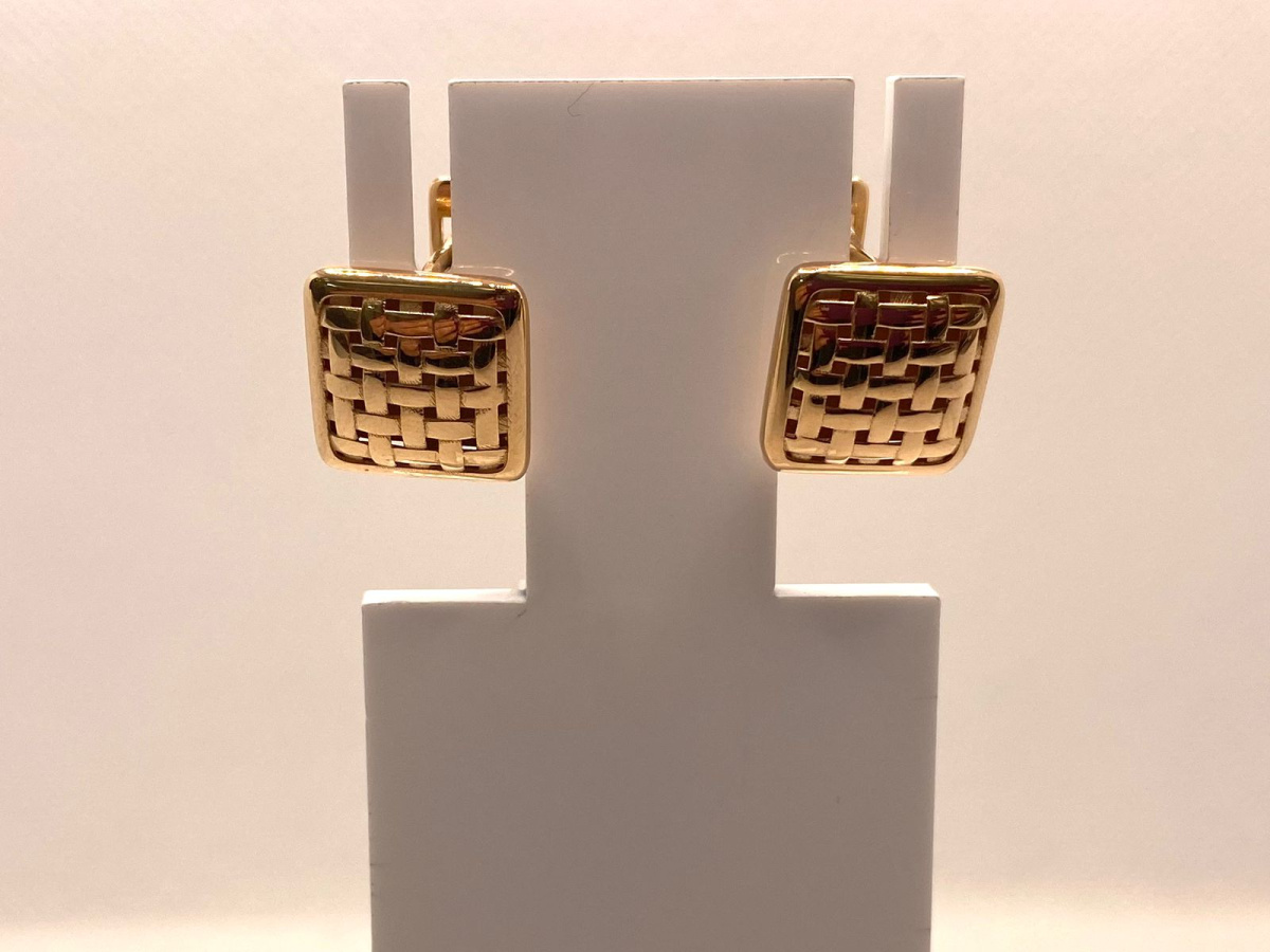 СЕРЬГИ БЕЗ КАМНЯ (Au 585)