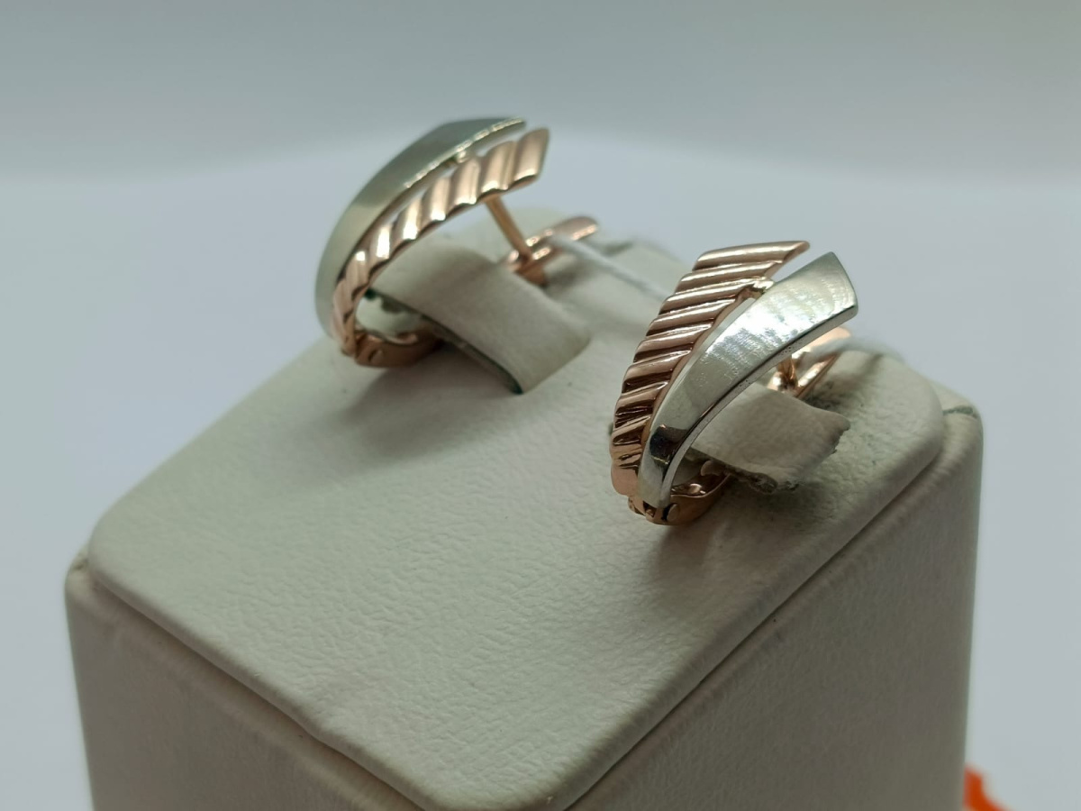 СЕРЬГИ БЕЗ КАМНЯ (Au 585)