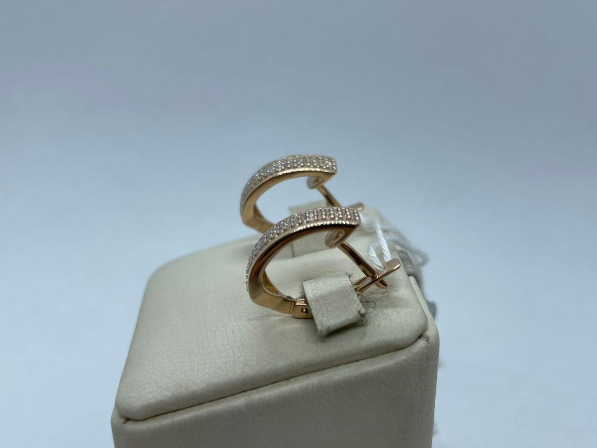 СКМИ585 СЕРЬГИ С КАМНЯМИ (Au 585)