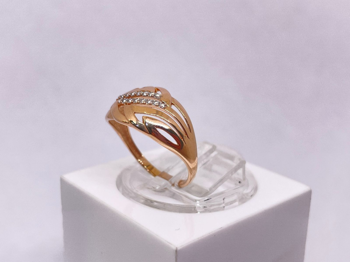 КОЛКМИ585 КОЛЬЦО С КАМНЯМИ (Au 585)