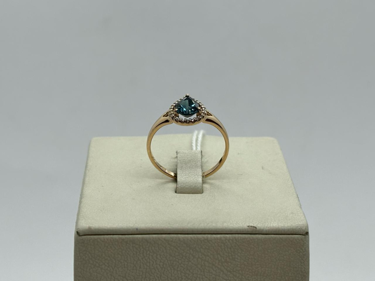 КОЛЬЦО С КАМНЯМИ (Au 585)