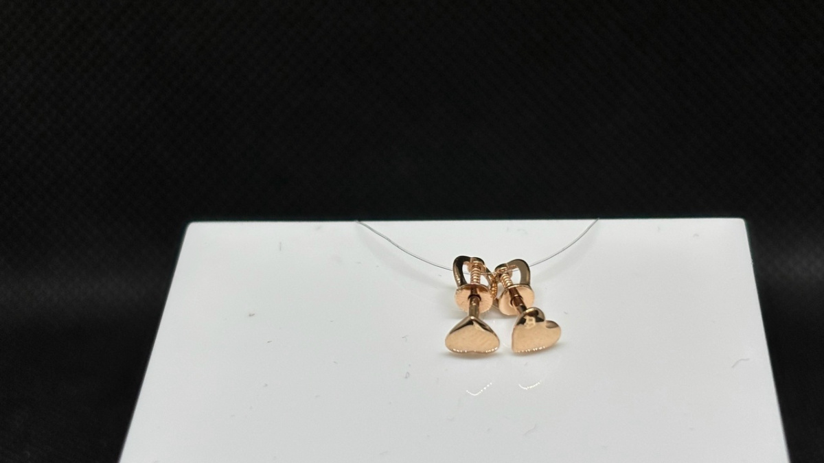 СЕРЬГИ ПУСЕТЫ без камня (Au 585)