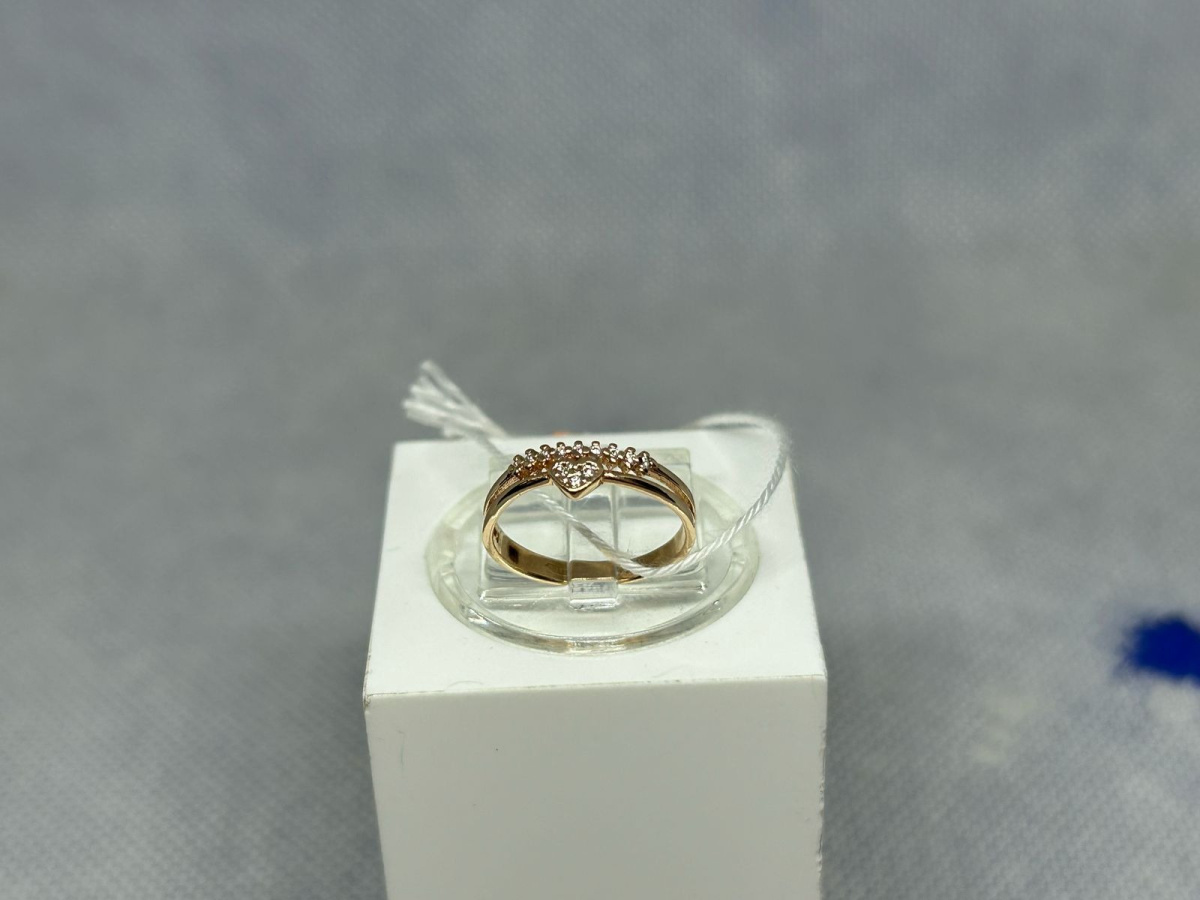 КОЛЬЦО С КАМНЯМИ (Au 585)