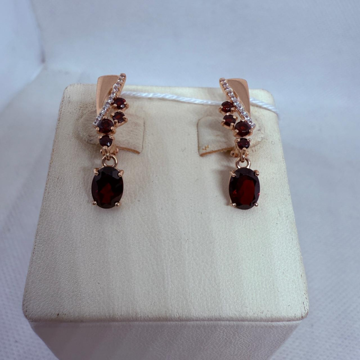 СКМИ585 СЕРЬГИ С КАМНЯМИ (Au 585)