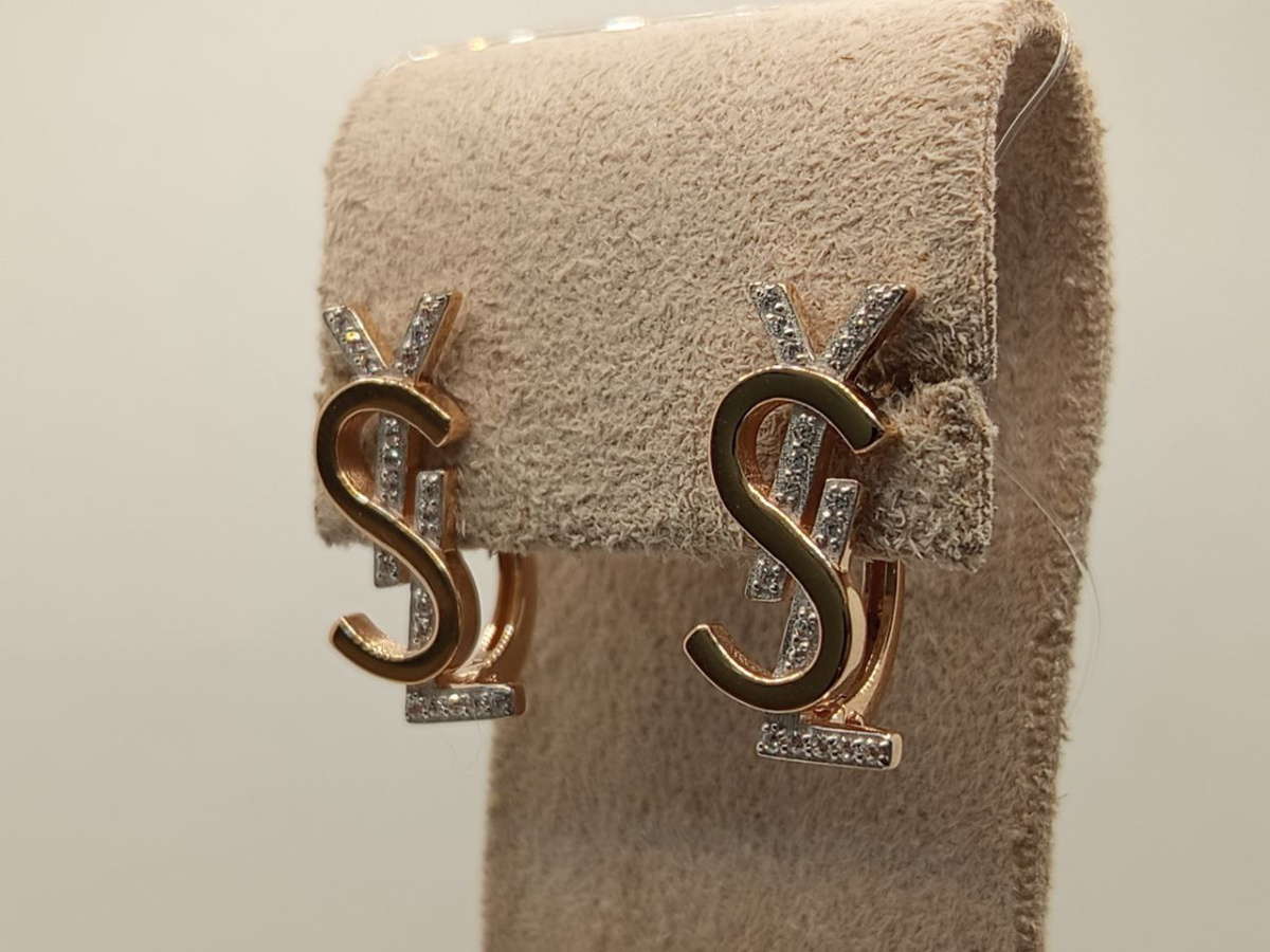 002972-1000 СЕРЬГИ БЕЗ КАМНЯ (Au 585)