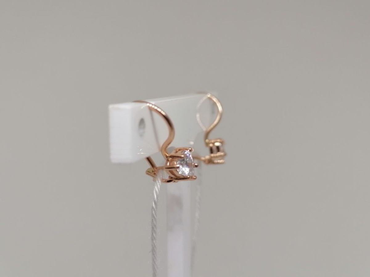 СЕРЬГИ С КАМНЕМ (Au 585)