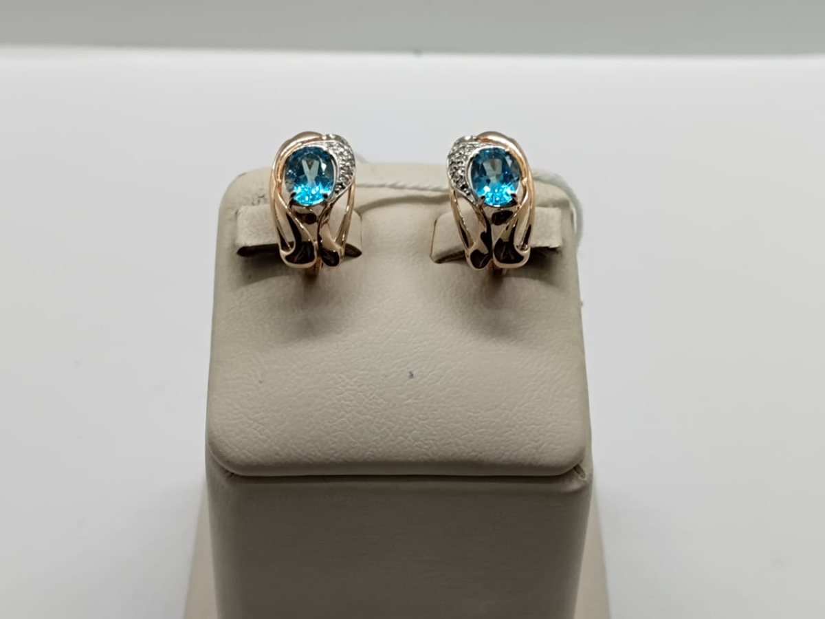 СКМИ585 СЕРЬГИ С КАМНЯМИ (Au 585) СКМИ585 СЕРЬГИ С КАМНЯМИ (Au 585)