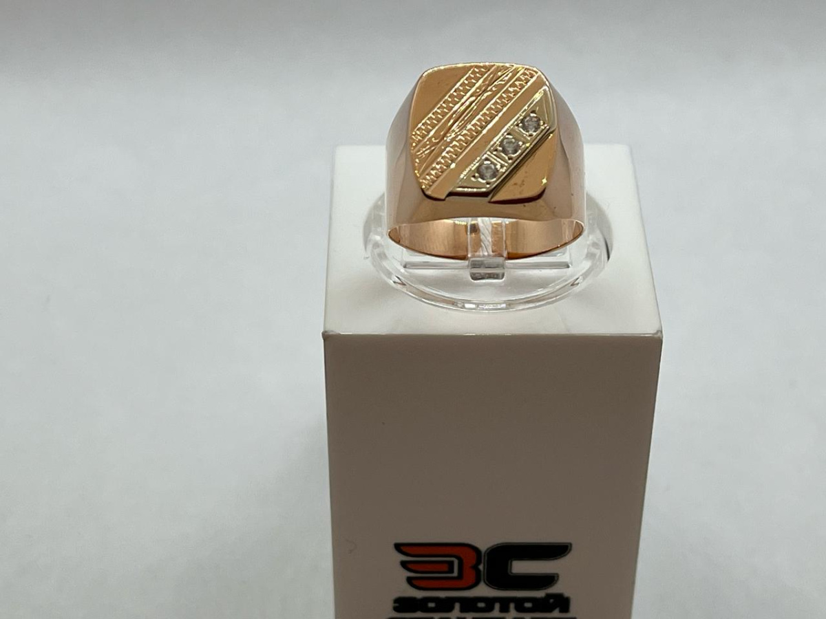 ПЕЧКМИ585 ПЕЧАТКА С КАМНЯМИ (Au 585)