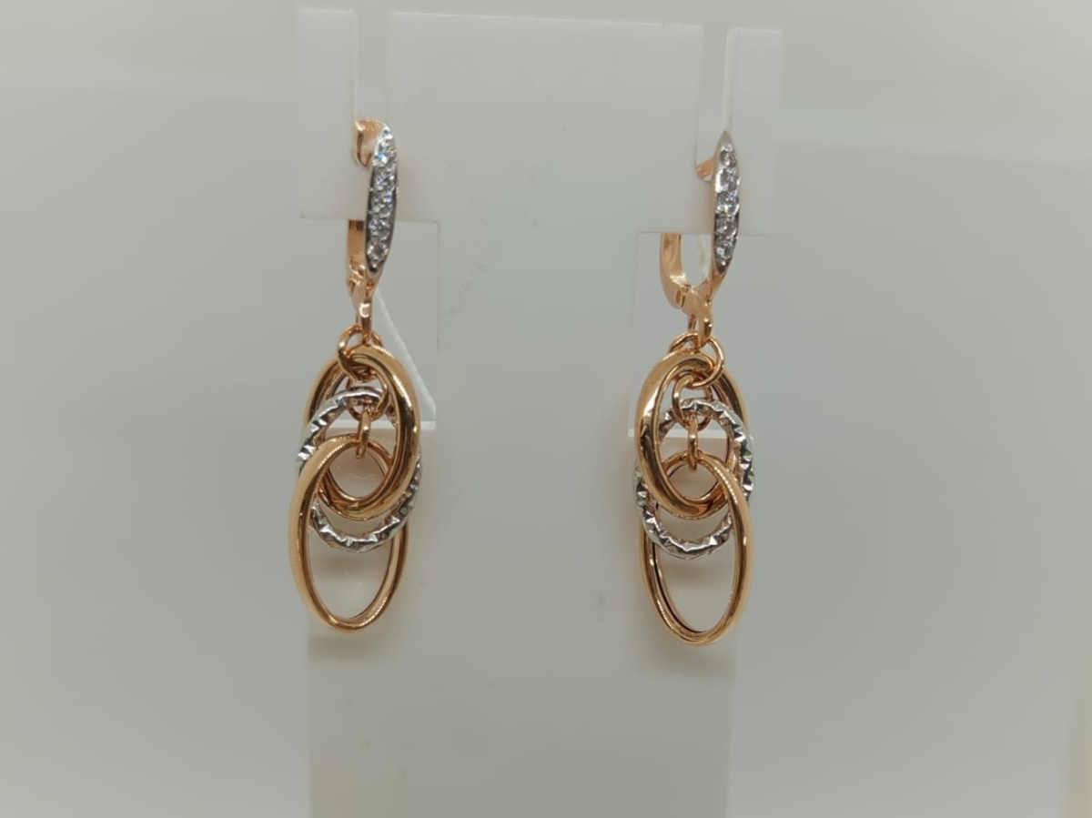 СЕРЬГИ С КАМНЯМИ (Au 585)