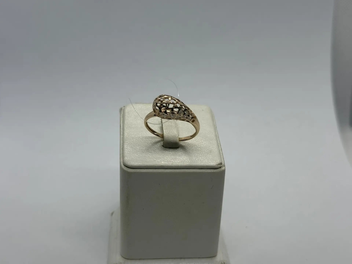 КОЛЬЦО С КАМНЯМИ (Au 585)