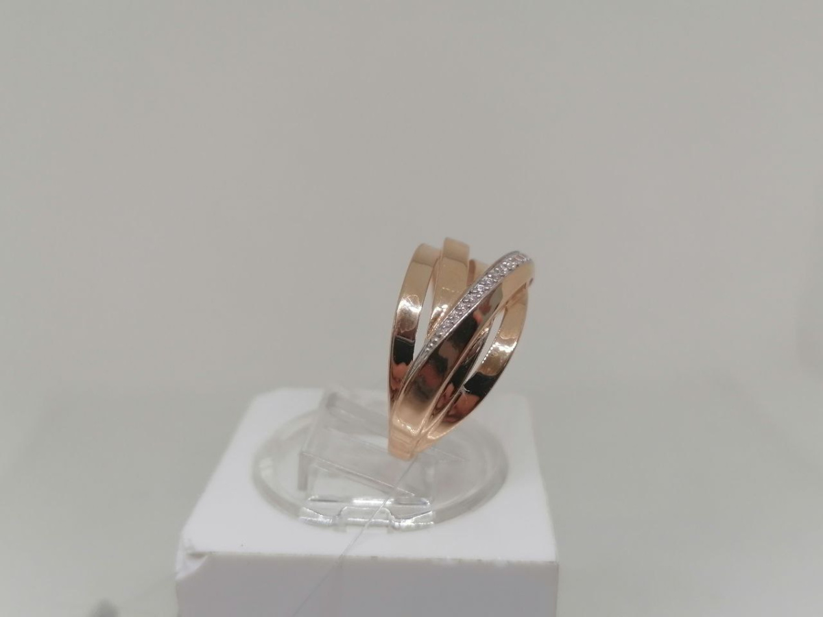 КОЛЬЦО С КАМНЯМИ (Au 585)