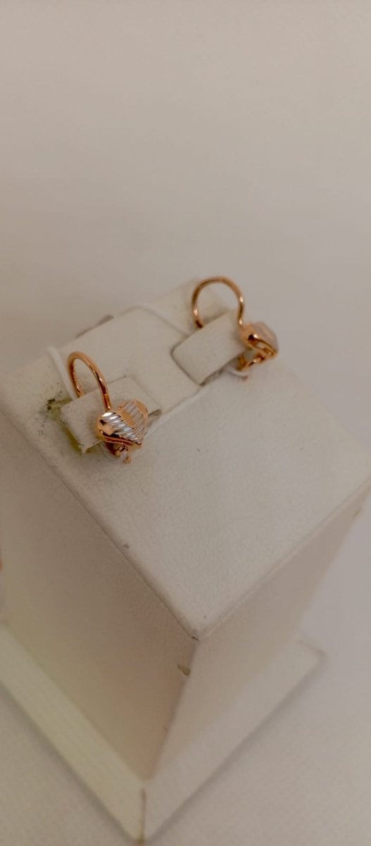 СЕРЬГИ БЕЗ КАМНЯ (Au 585)