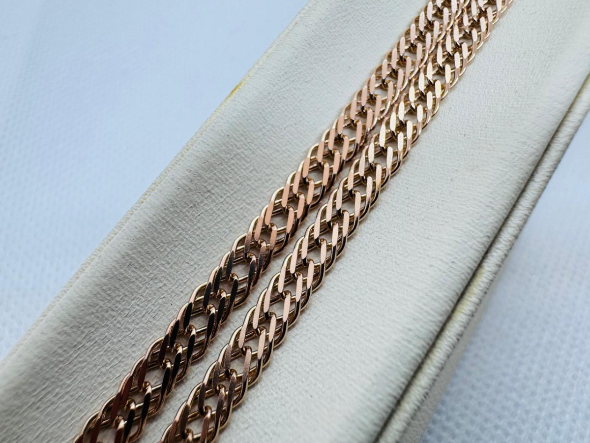 ЦЛР3585 ЦЕПЬ ПОЛНОВЕСНАЯ Ромб тройной (Au 585)