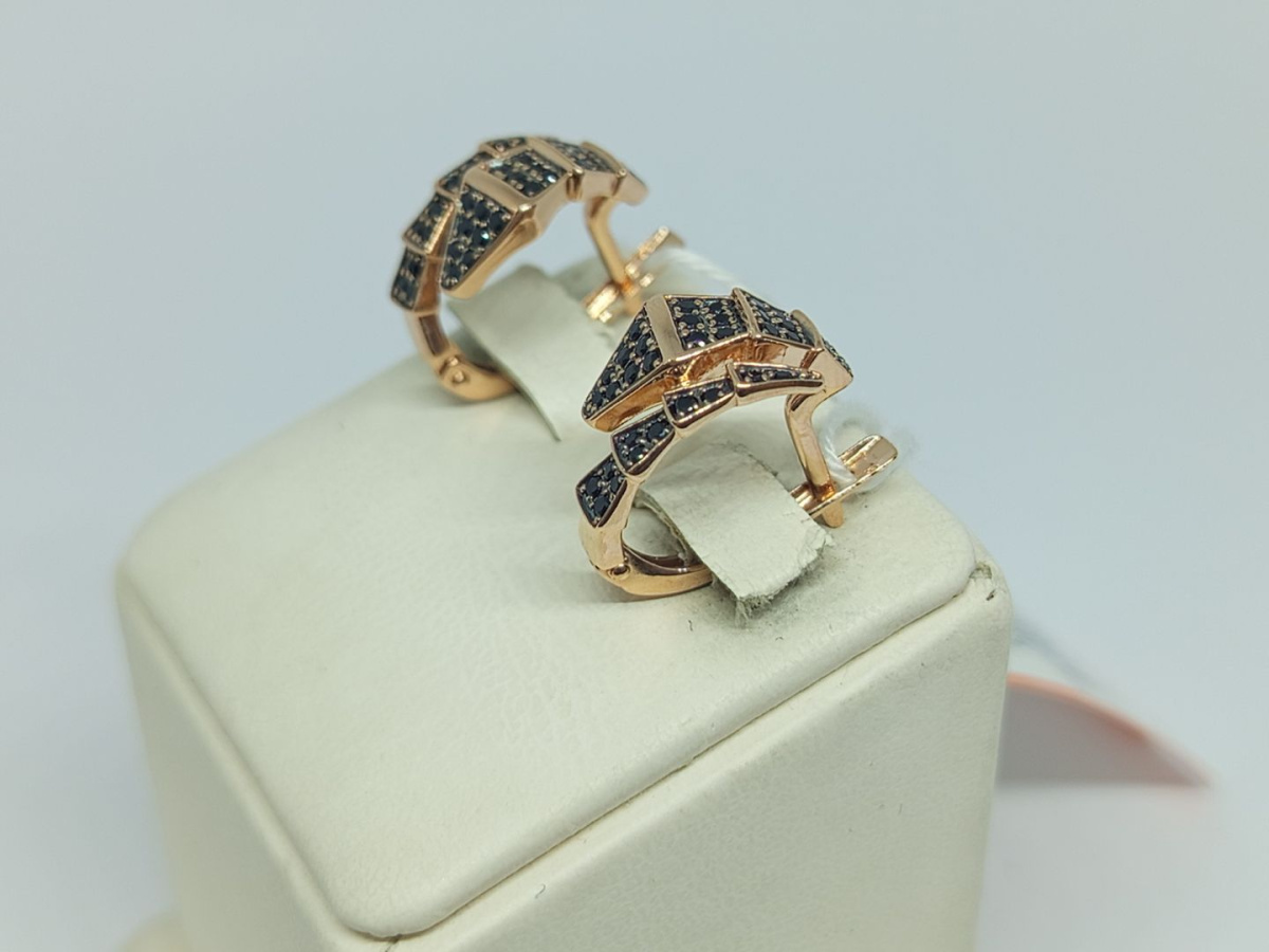 СКМИ585 СЕРЬГИ С КАМНЯМИ (Au 585)