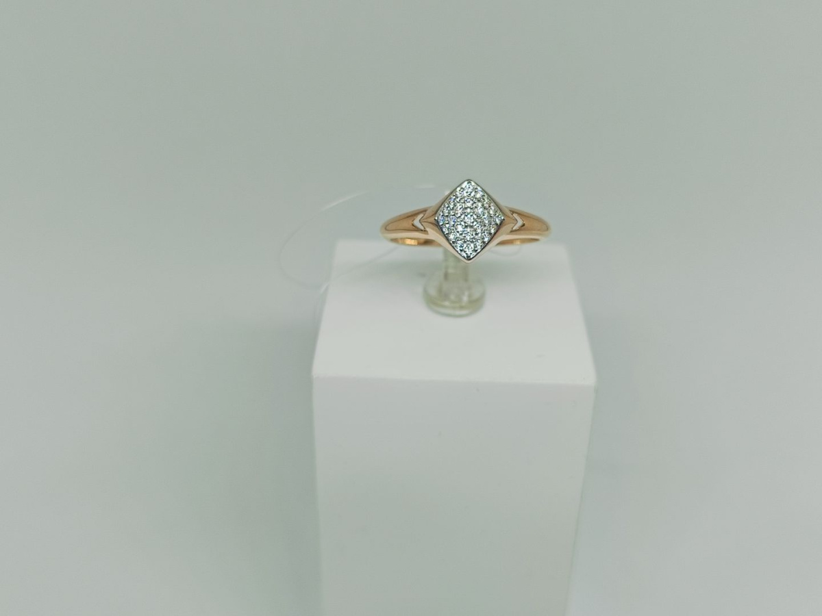 КОЛЬЦО С КАМНЯМИ (Au 585)