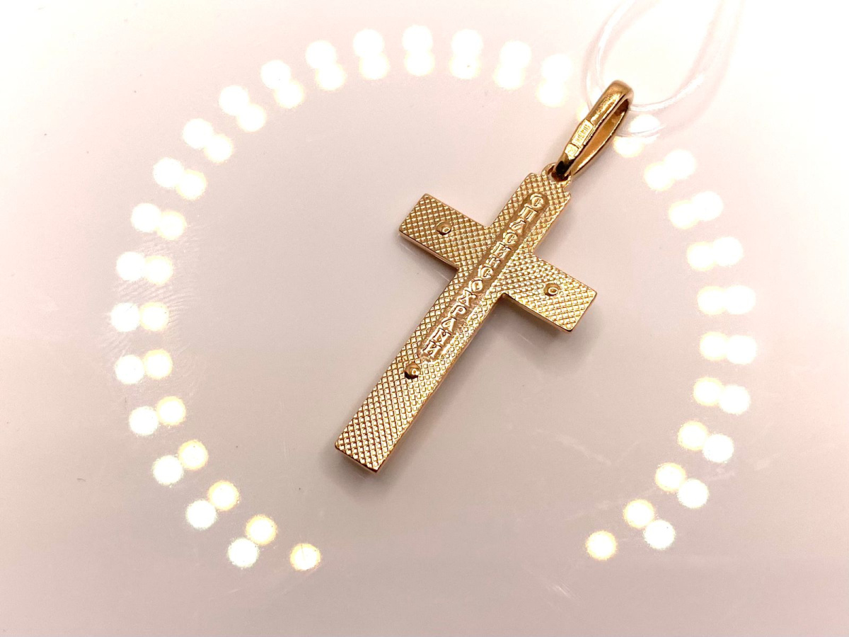 ПОДВЕСКА КРЕСТ без камня (Au 585)