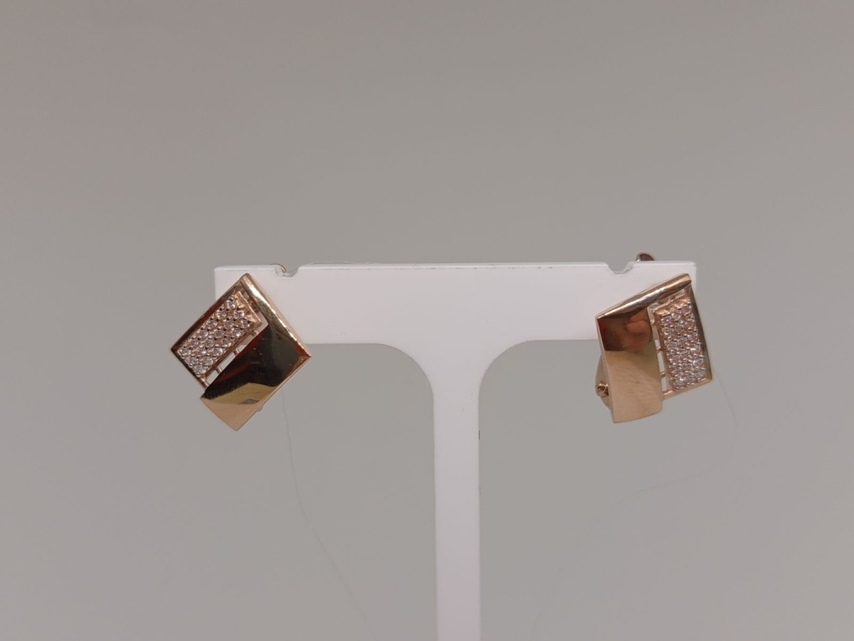 СЕРЬГИ С КАМНЯМИ (Au 585)