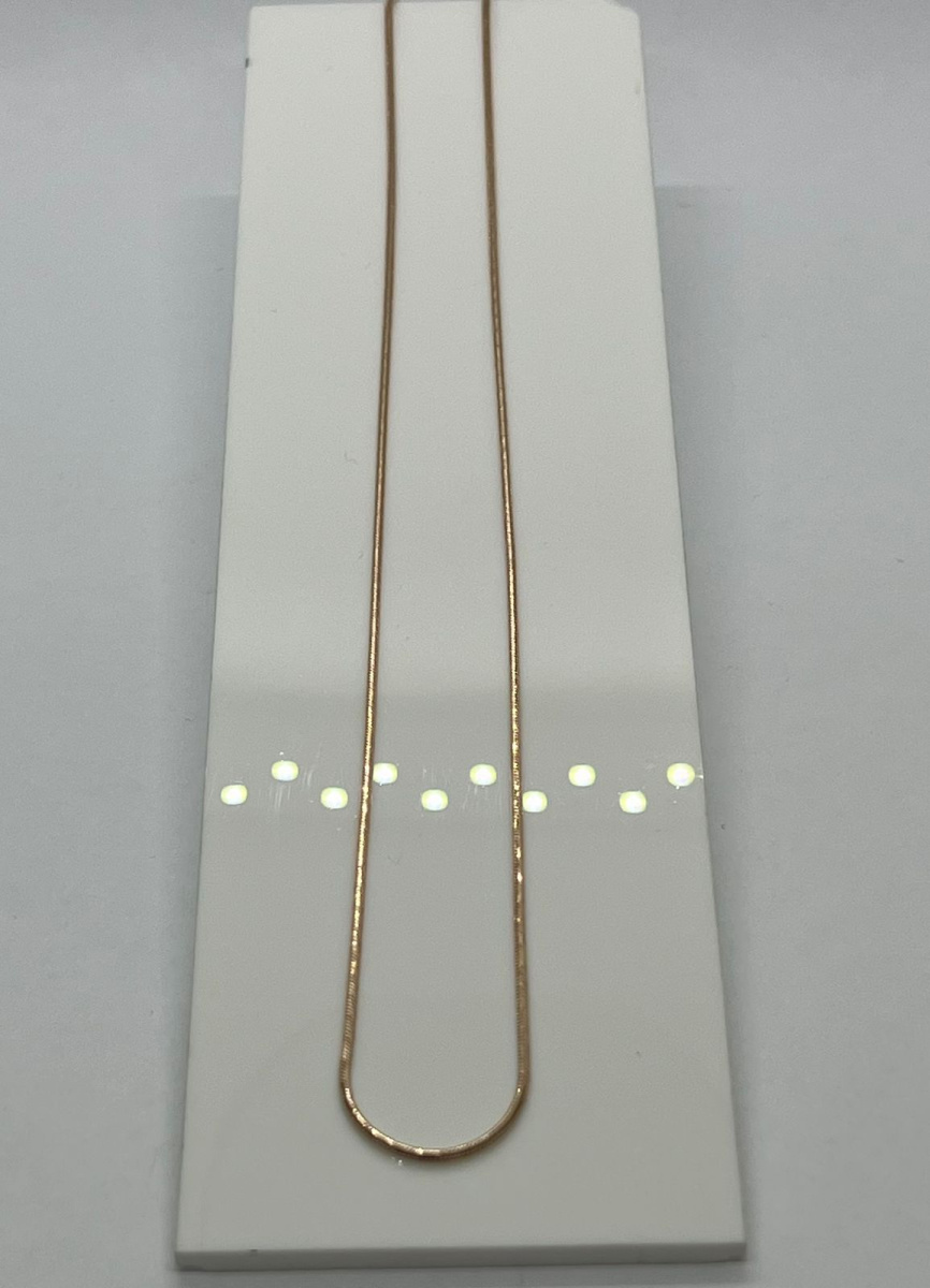 НЦ 12-078 ЦЕПЬ ПОЛНОВЕСНАЯ Жгут(снейк) (Au 585)