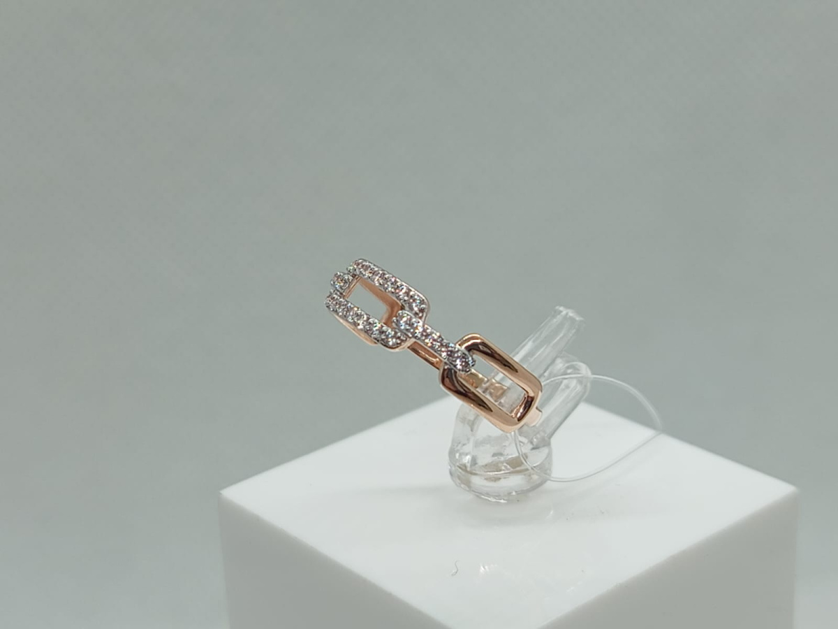 КОЛЬЦО С КАМНЯМИ (Au 585)