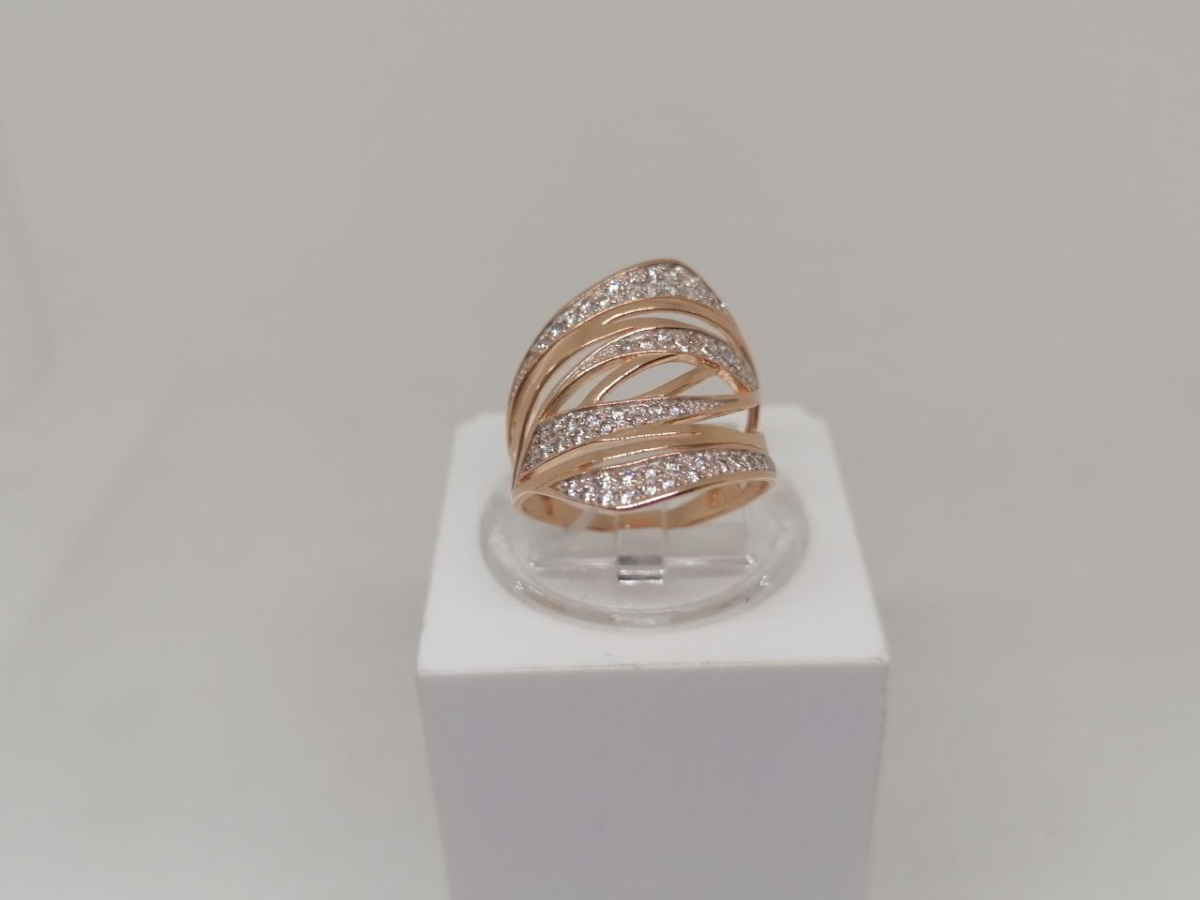 КОЛКМИ585 КОЛЬЦО С КАМНЯМИ (Au 585)