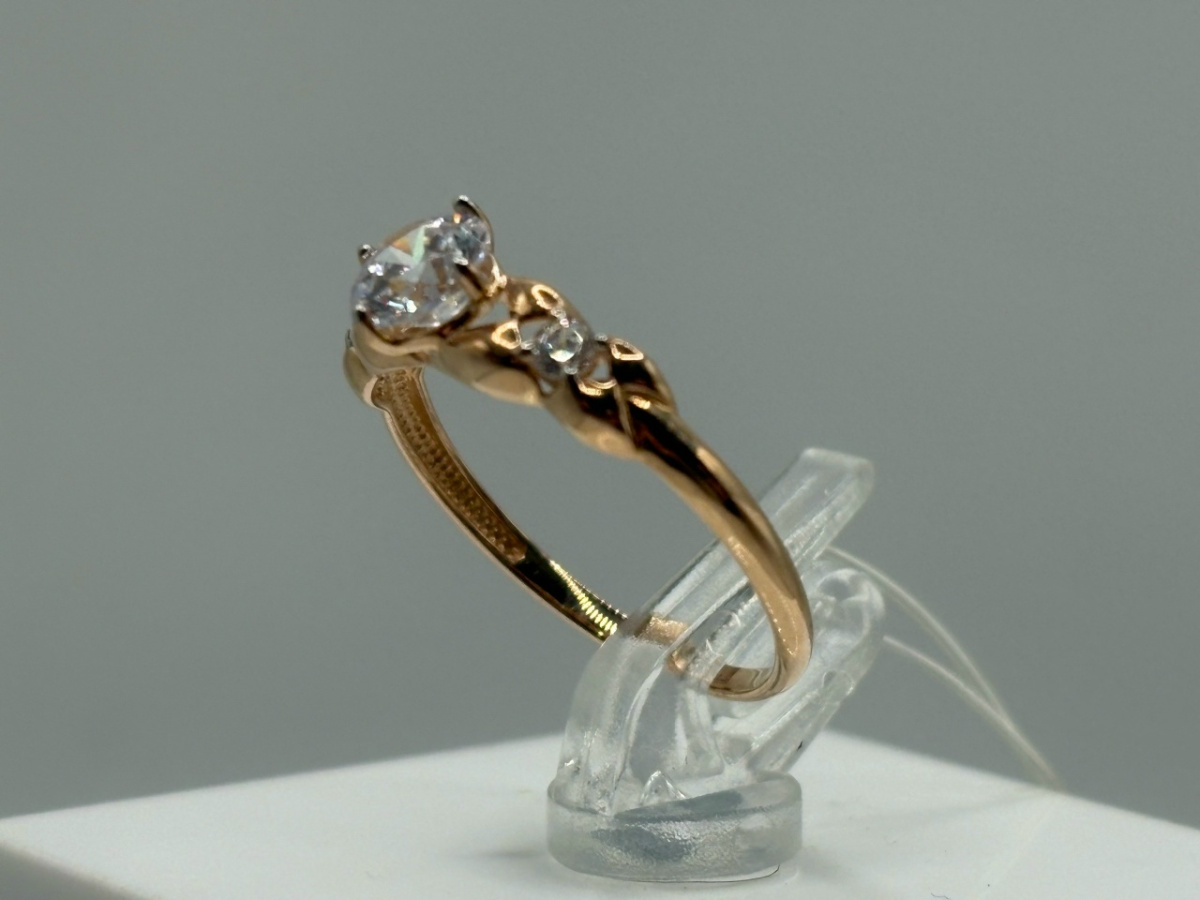 КОЛЬЦО С КАМНЯМИ (Au 585)