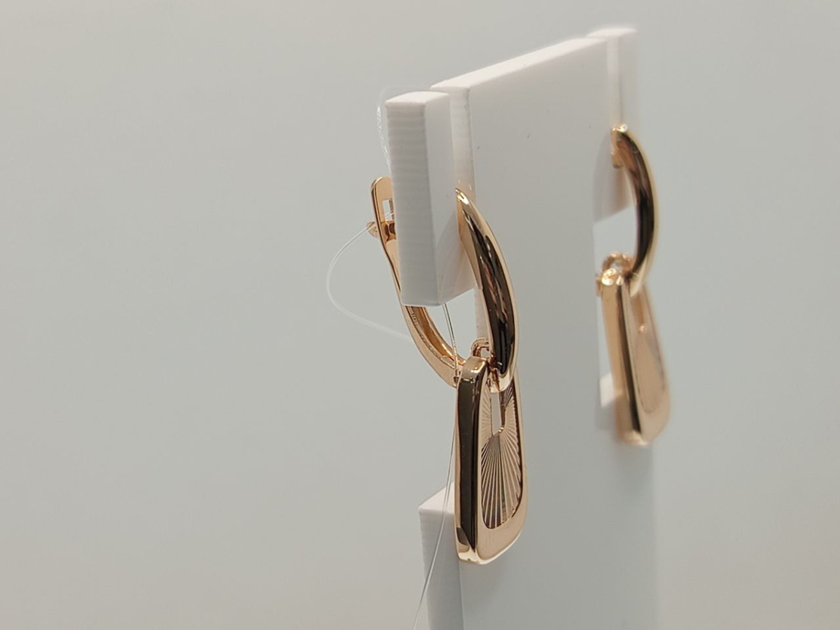 СЕРЬГИ БЕЗ КАМНЯ (Au 585)