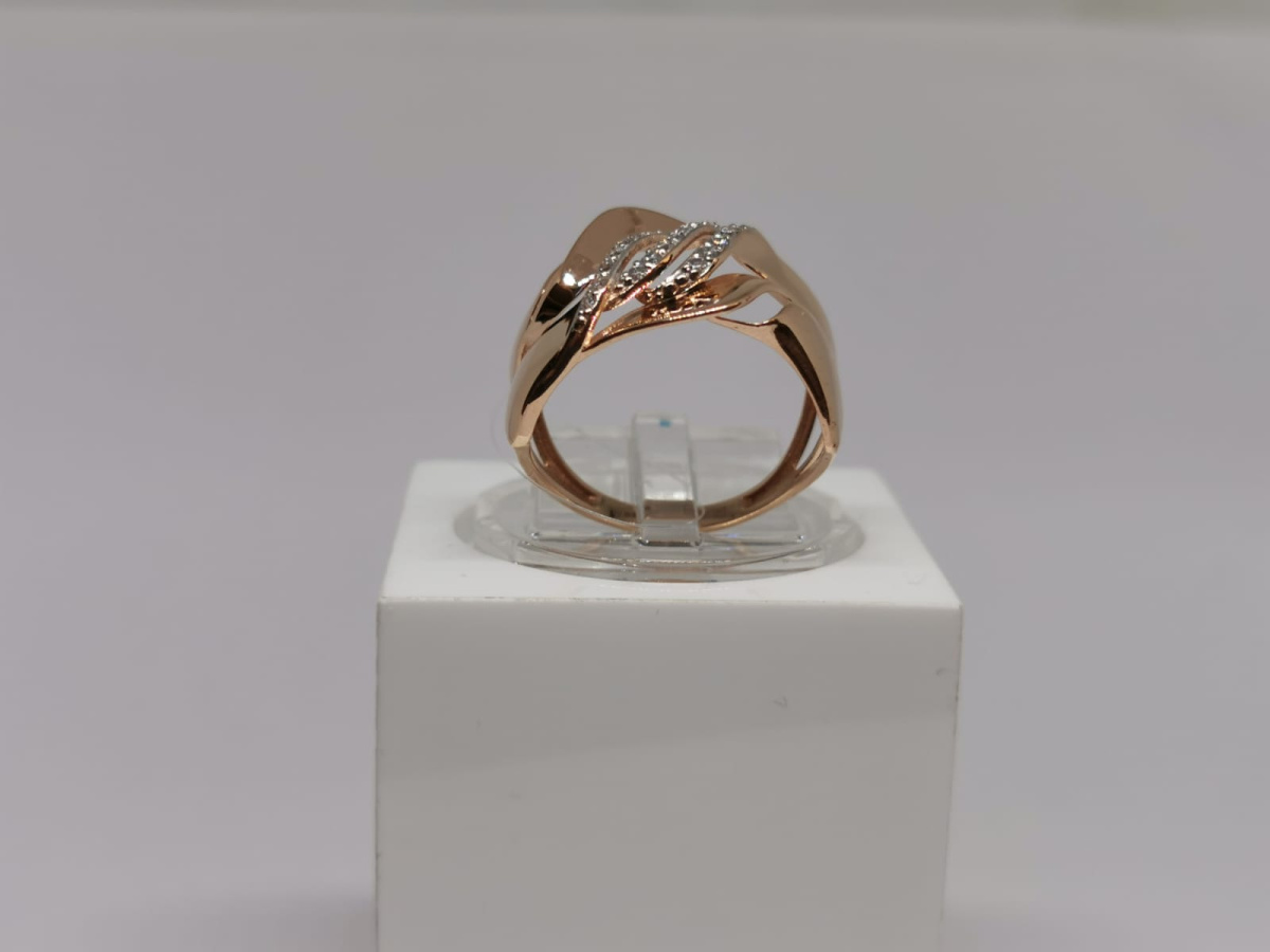 КОЛЬЦО С КАМНЯМИ (Au 585)