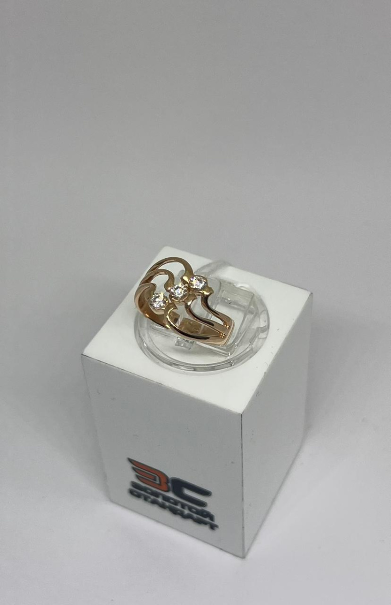 КОЛКМИ585 КОЛЬЦО С КАМНЯМИ (Au 585)