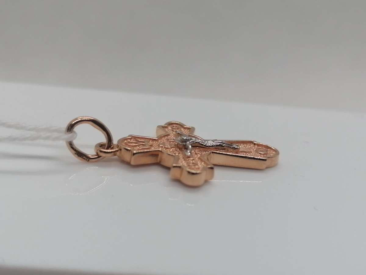 ПОДВЕСКА КРЕСТ БЕЗ КАМНЯ (Au 585)