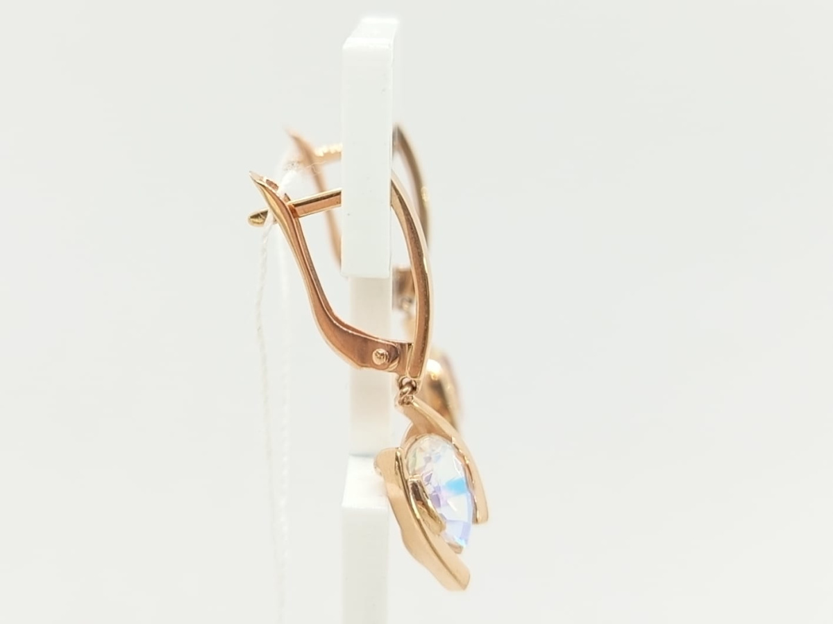 СЕРЬГИ С КАМНЕМ (Au 585)