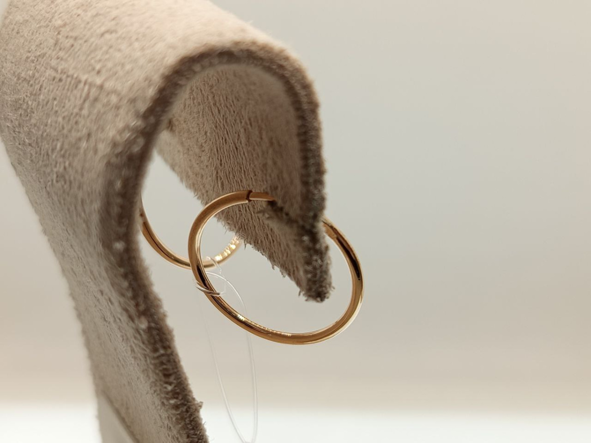 СЕРЬГИ КОНГО без камня (Au 585)