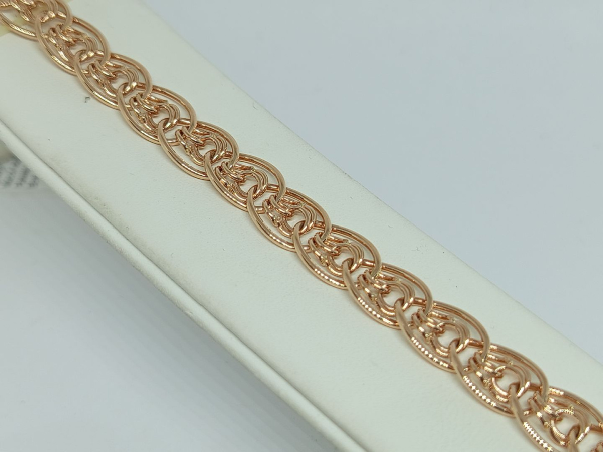 БРАСЛЕТ ПУСТОТЕЛЫЙ Нона бисмарк (Au 585)