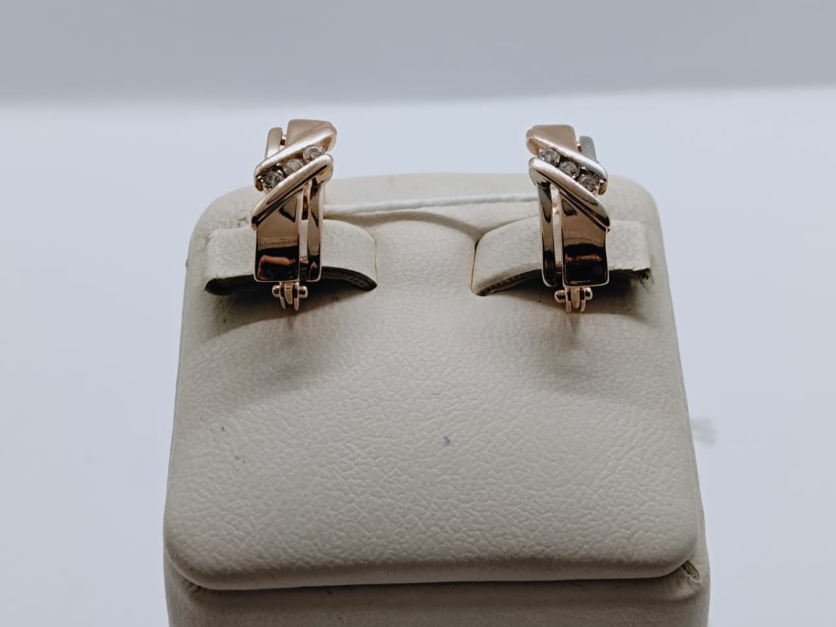 СКМИ585 СЕРЬГИ С КАМНЯМИ (Au 585)