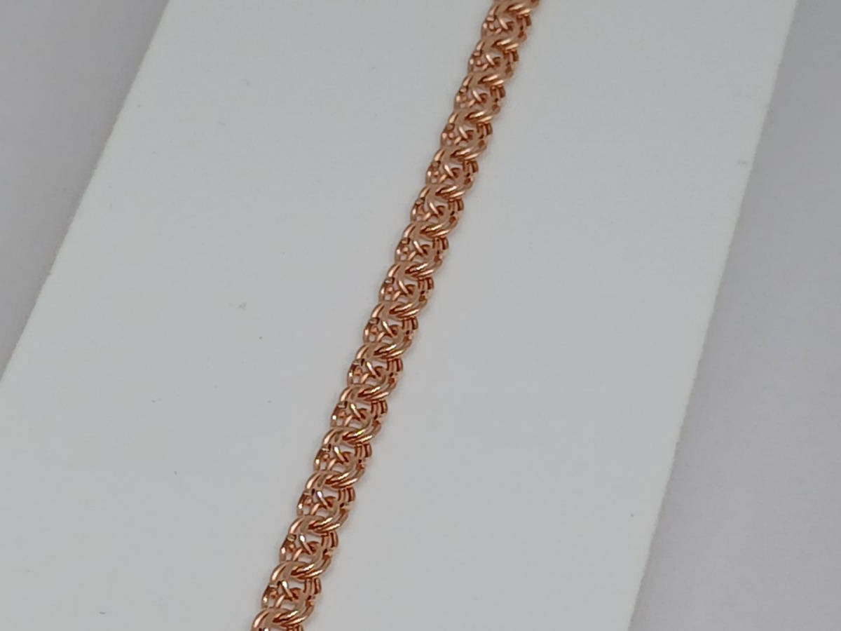 БРАСЛЕТ ПУСТОТЕЛЫЙ Бисмарк (Au 585)