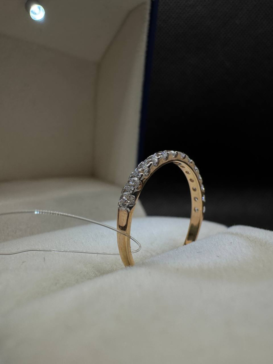 КОЛЬЦО С КАМНЯМИ (Au 585)