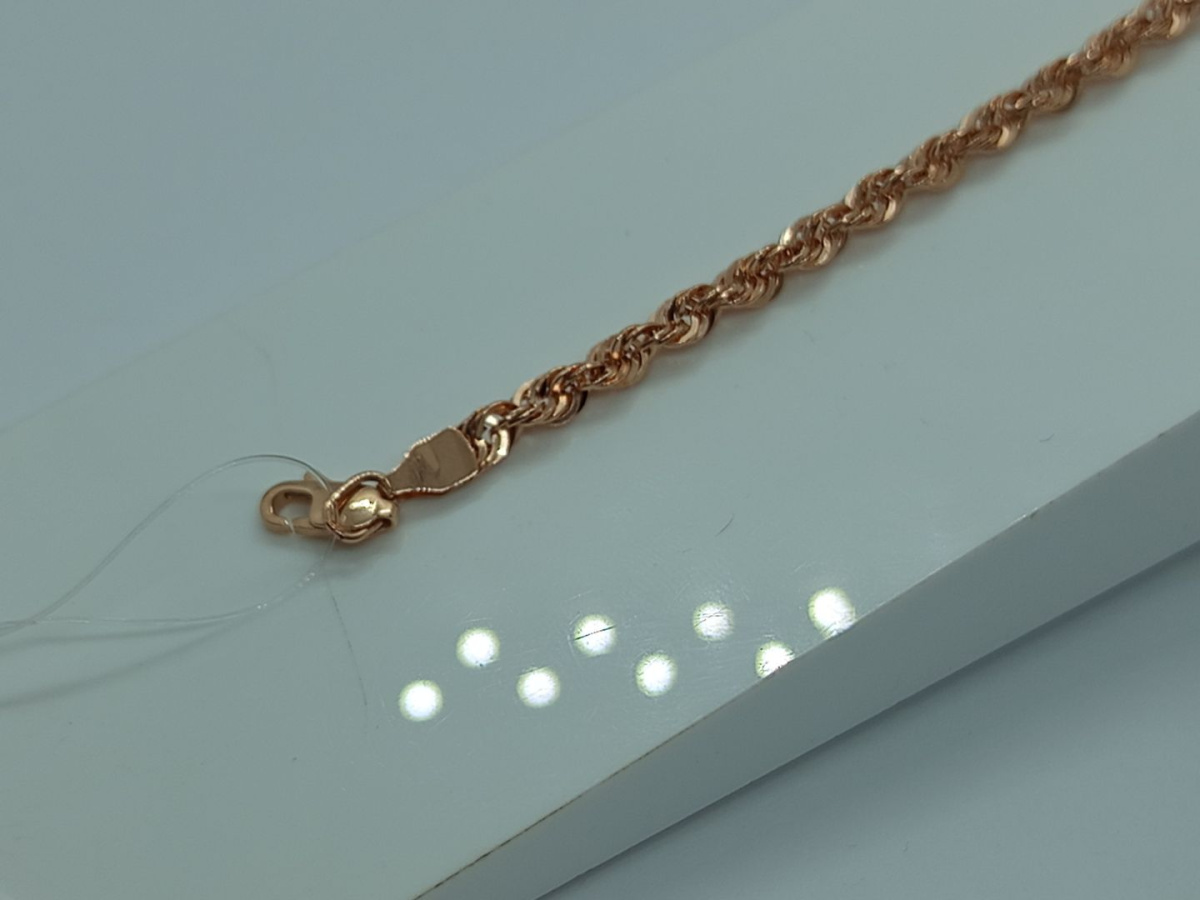 БРАСЛЕТ ПУСТОТЕЛЫЙ Веревка (Au 585)