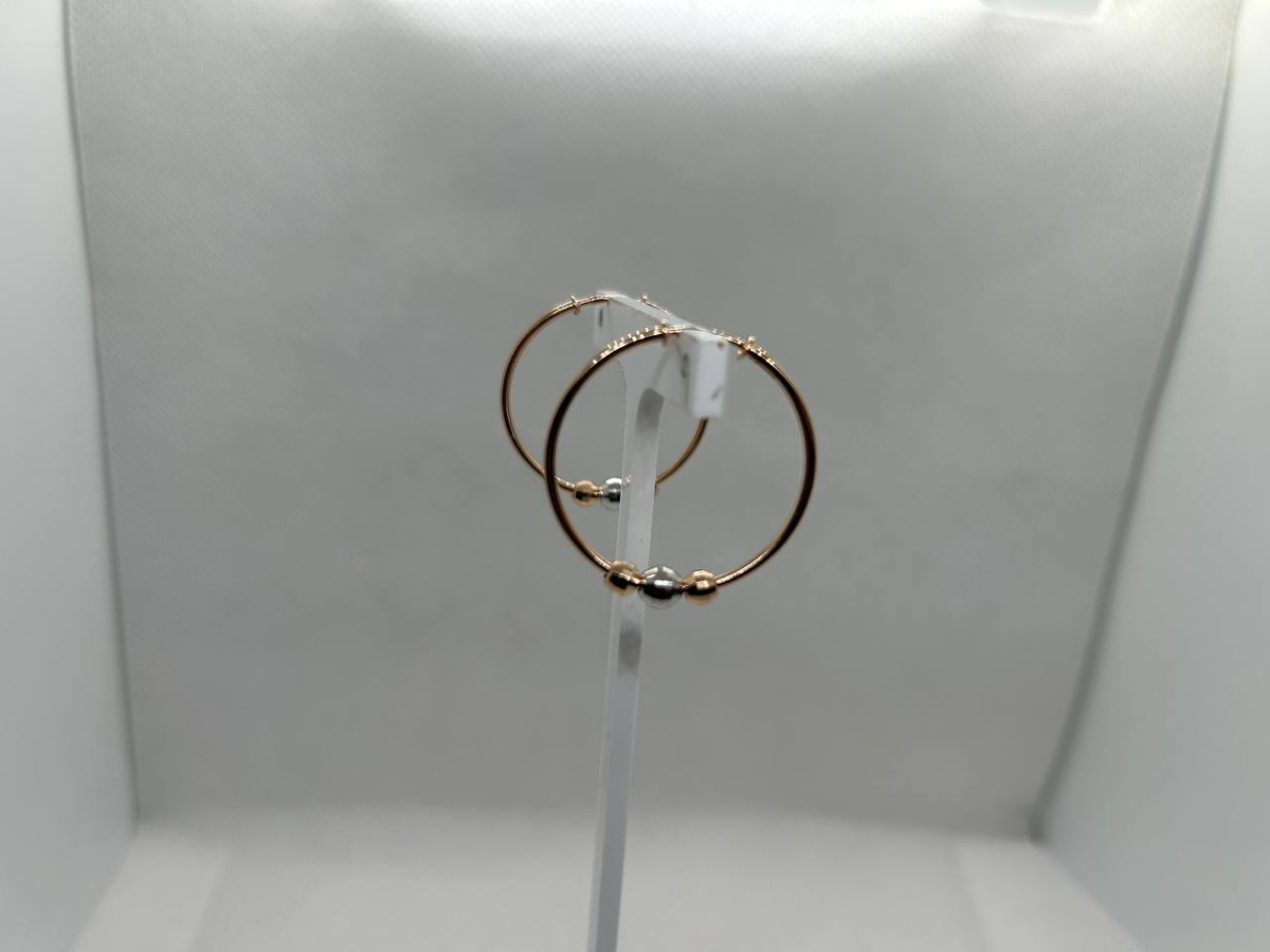 СЕРЬГИ КОНГО без камня (Au 585)