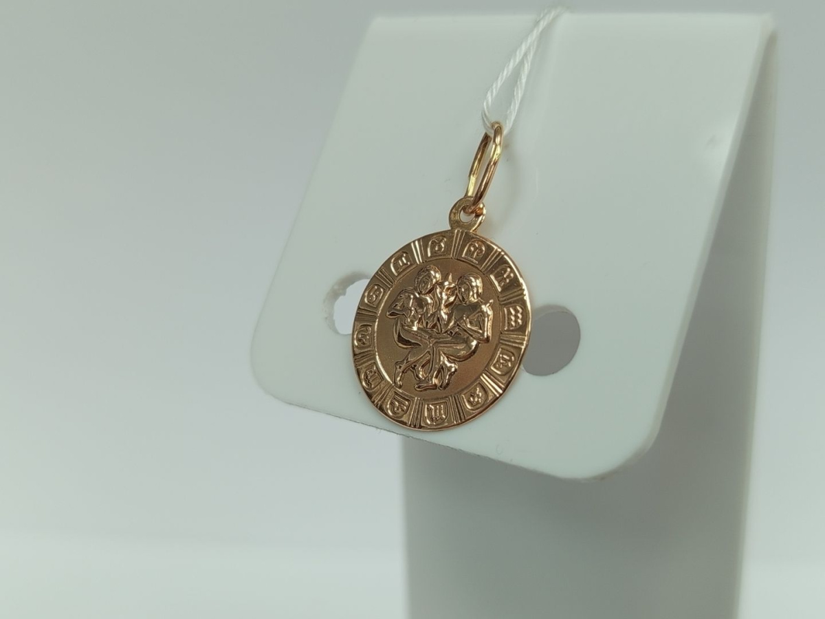 ПОДВЕСКА ЗНАК ЗОДИАКА БЛИЗНЕЦЫ Au 585