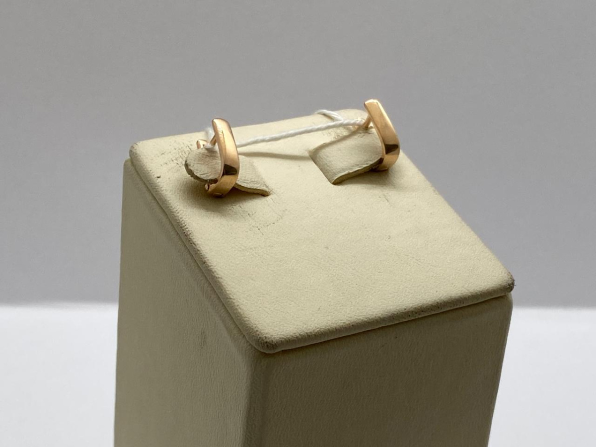 СБКМ585 СЕРЬГИ БЕЗ КАМНЯ (Au 585)