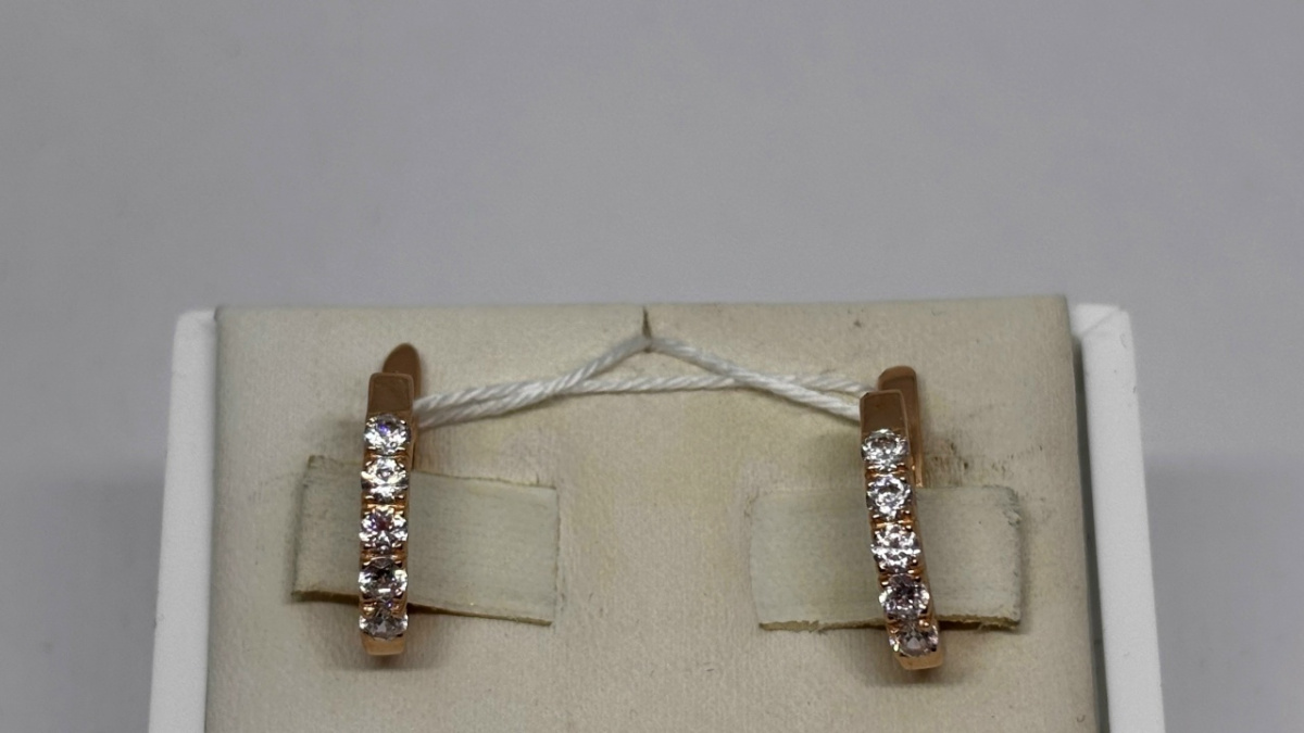 СЕРЬГИ С КАМНЯМИ (Au 585)