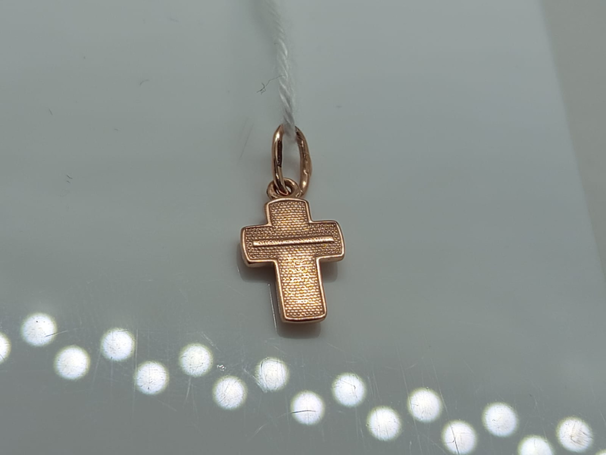 ПОДВЕСКА КРЕСТ БЕЗ КАМНЯ (Au 585)