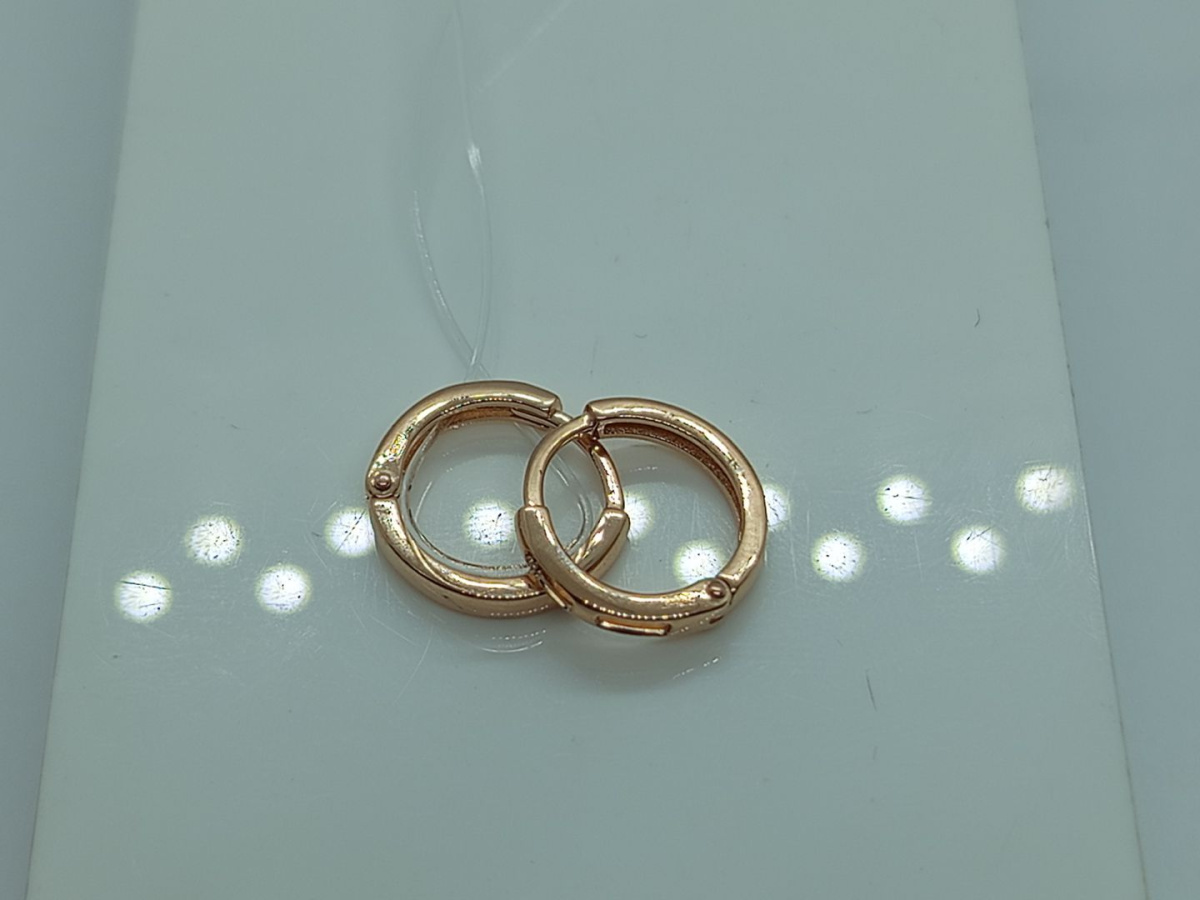 СЕРЬГИ КОНГО без камня (Au 585)