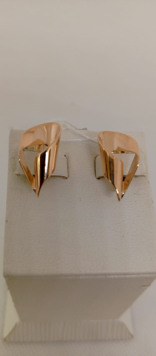 СЕРЬГИ БЕЗ КАМНЯ (Au 585)