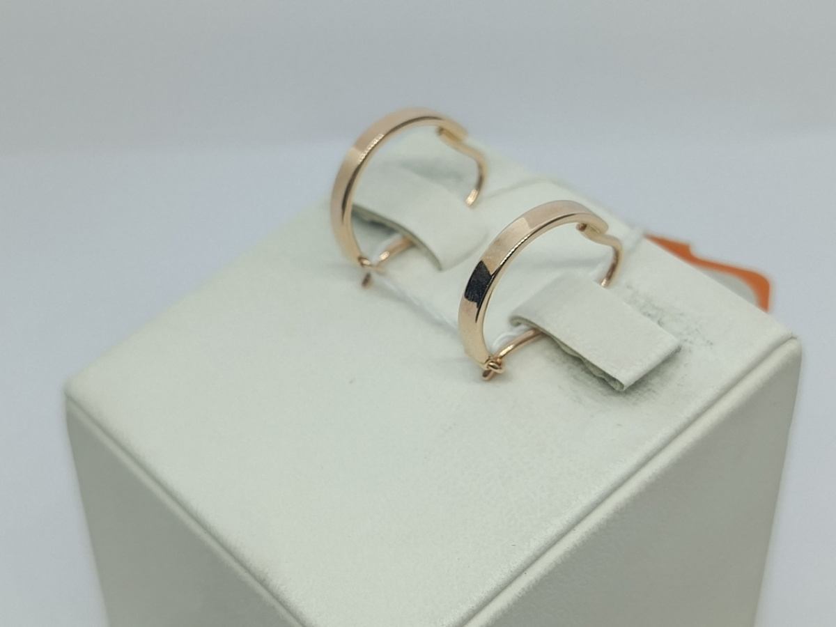 СЕРЬГИ БЕЗ КАМНЯ (Au 585)