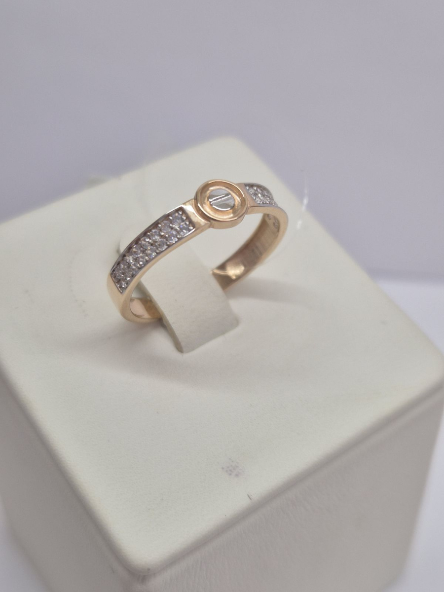 КОЛЬЦО С КАМНЯМИ (Au 585)